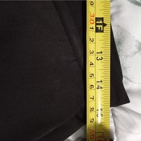 Banana Republic 12 Full Length Black Zipper Pockets Cord Women's Dress Pants - Picture 5 of 10